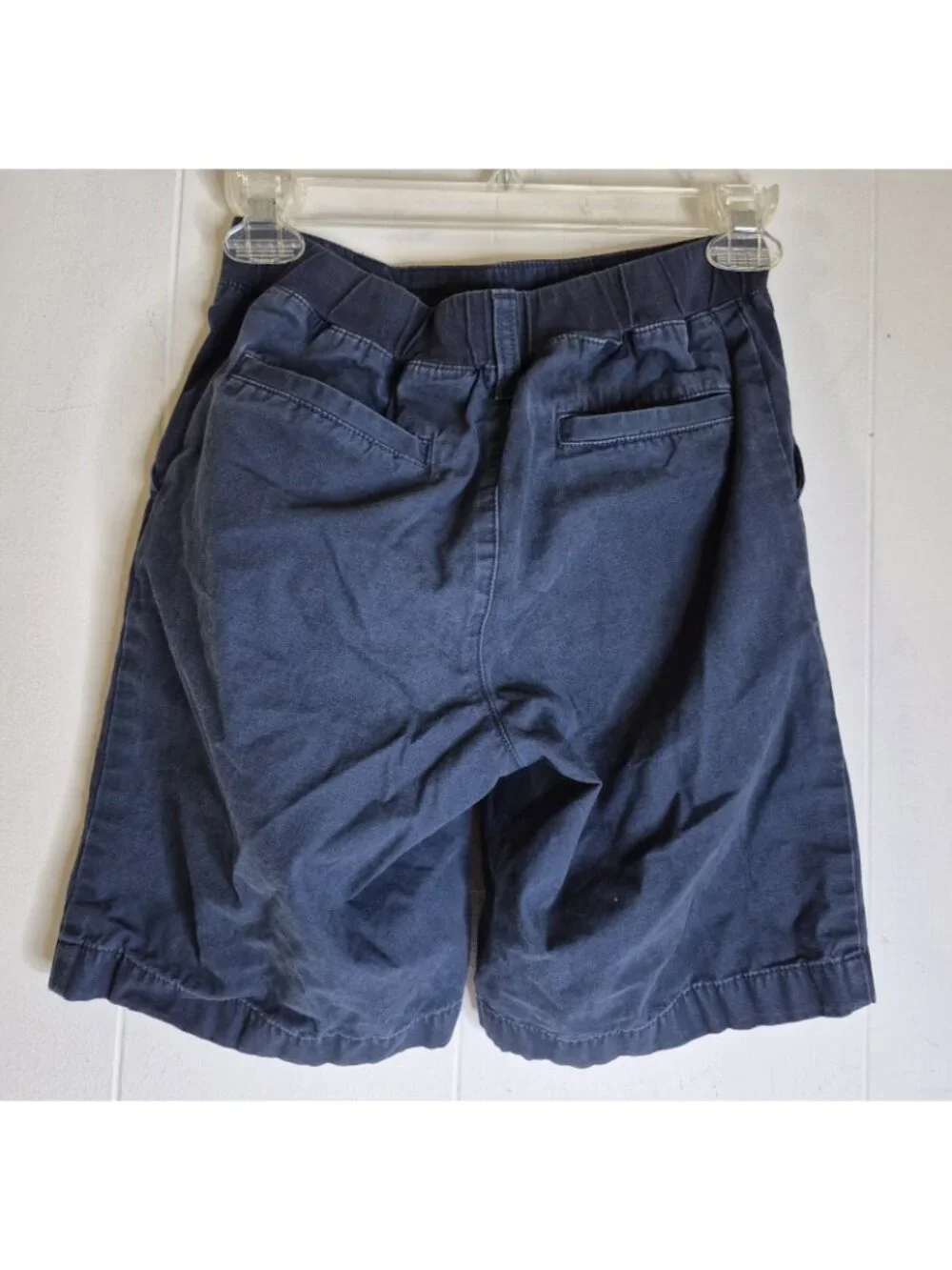 Lands End Navy Blue Casual School Uniform Shorts Youth Boys Size L (10-12)
